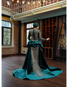 Dantel Detaylı Tesettürlü Bindallı