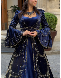 Boncuk İşlemeli Kaftan Bindallı