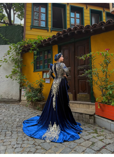 Fırfır Kol Detaylı Balık Kesim Tesettürlü Bindallı