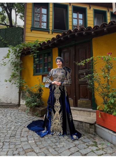 Fırfır Kol Detaylı Balık Kesim Tesettürlü Bindallı