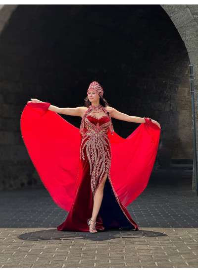 Kol Detaylı İşlemeli Balık Model Bindallı